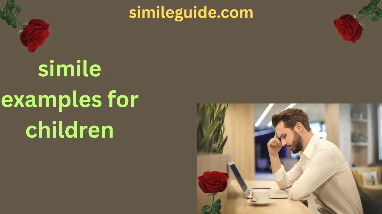 simile examples for children