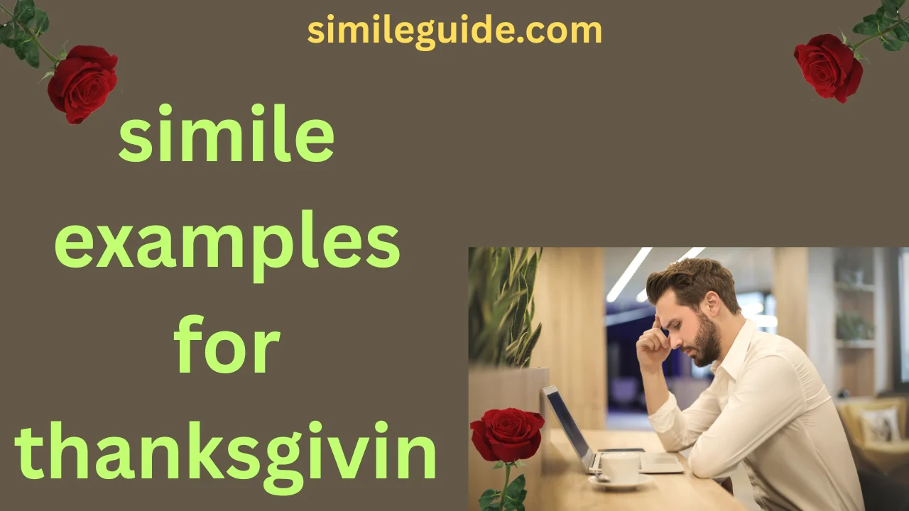 simile examples for thanksgiving