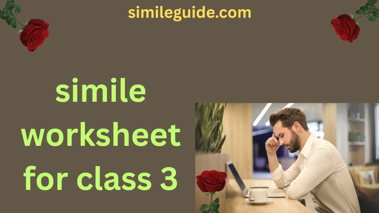 simile worksheet for class 3