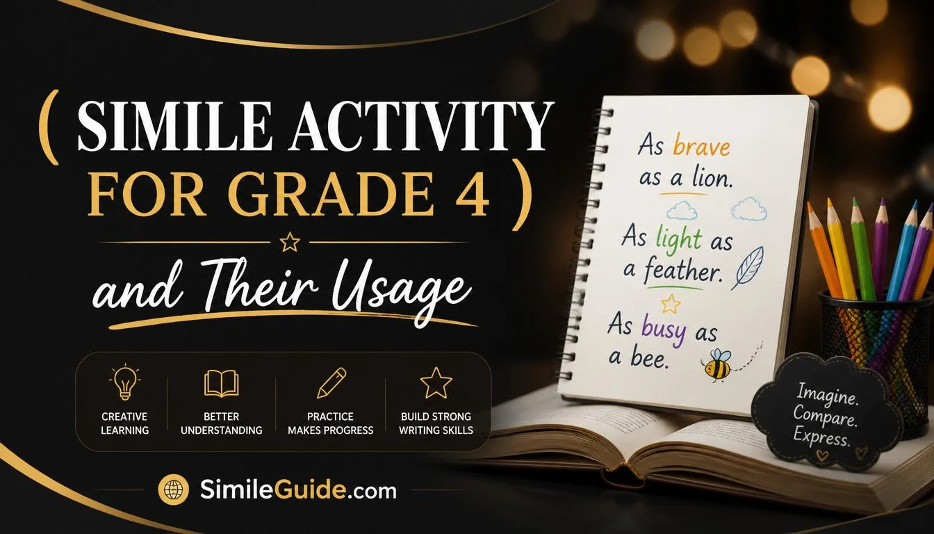 simile activity for grade 4