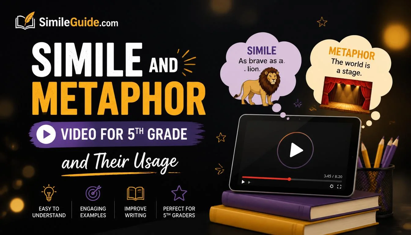 simile and metaphor video for 5th grade
