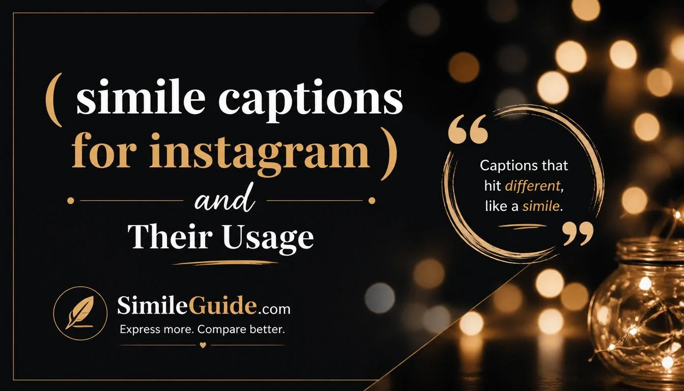 simile captions for instagram