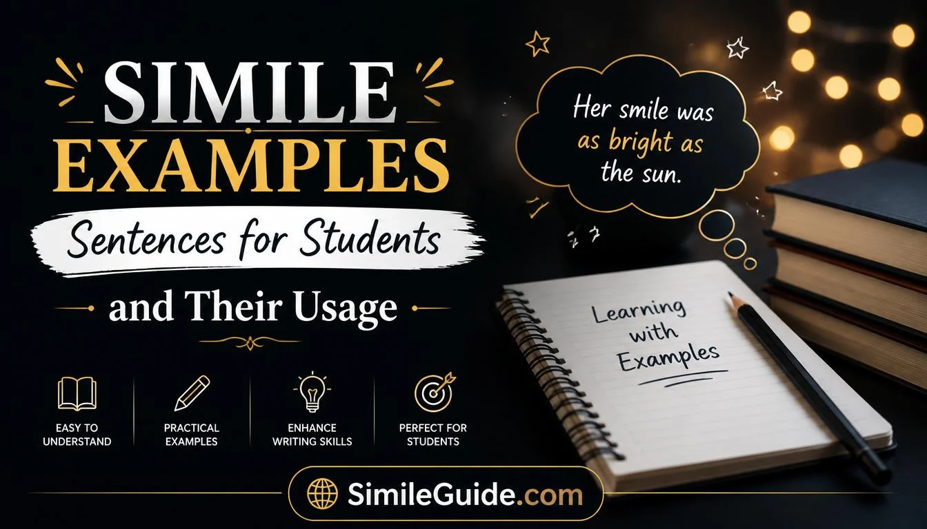simile examples sentences for students