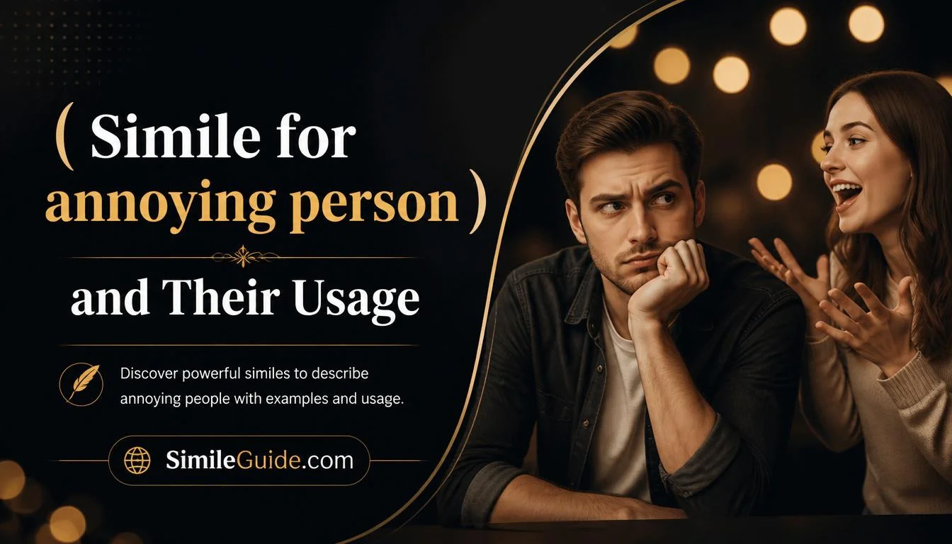 simile for annoying person