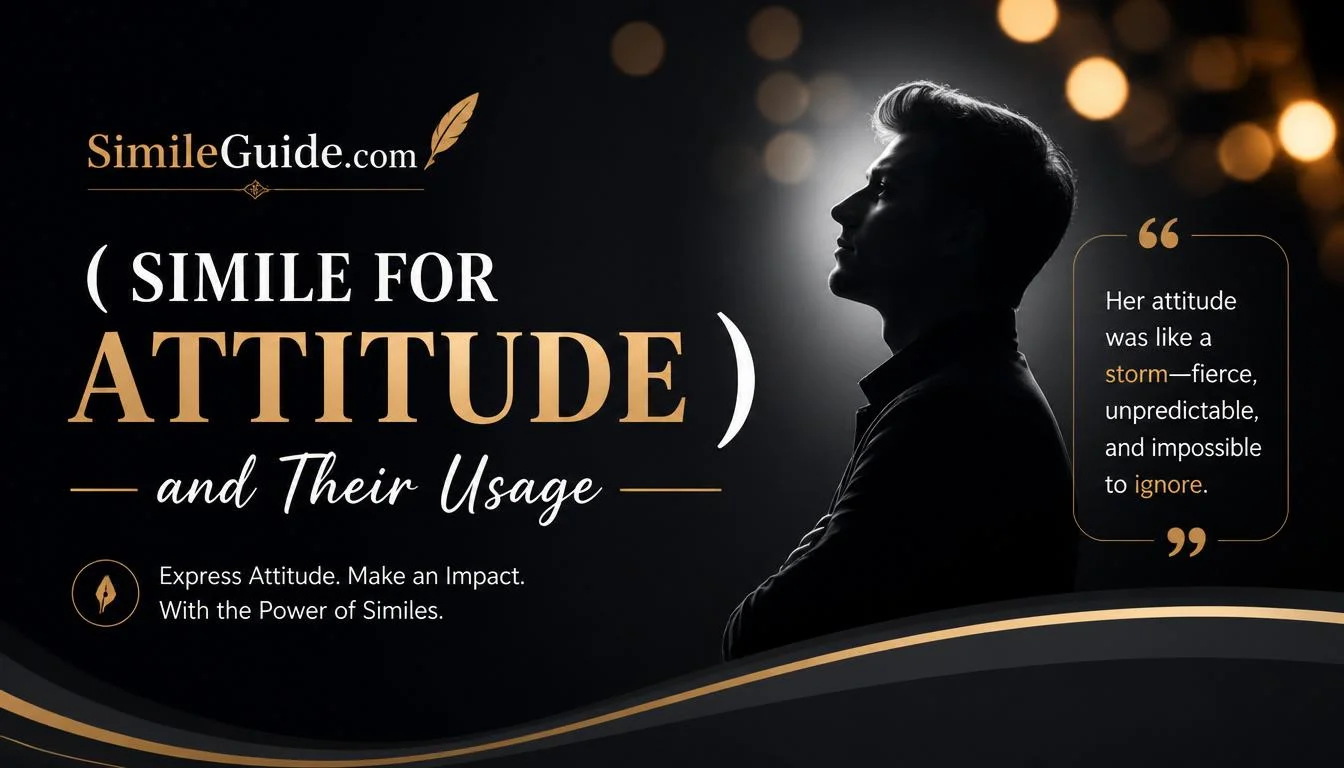 simile for attitude