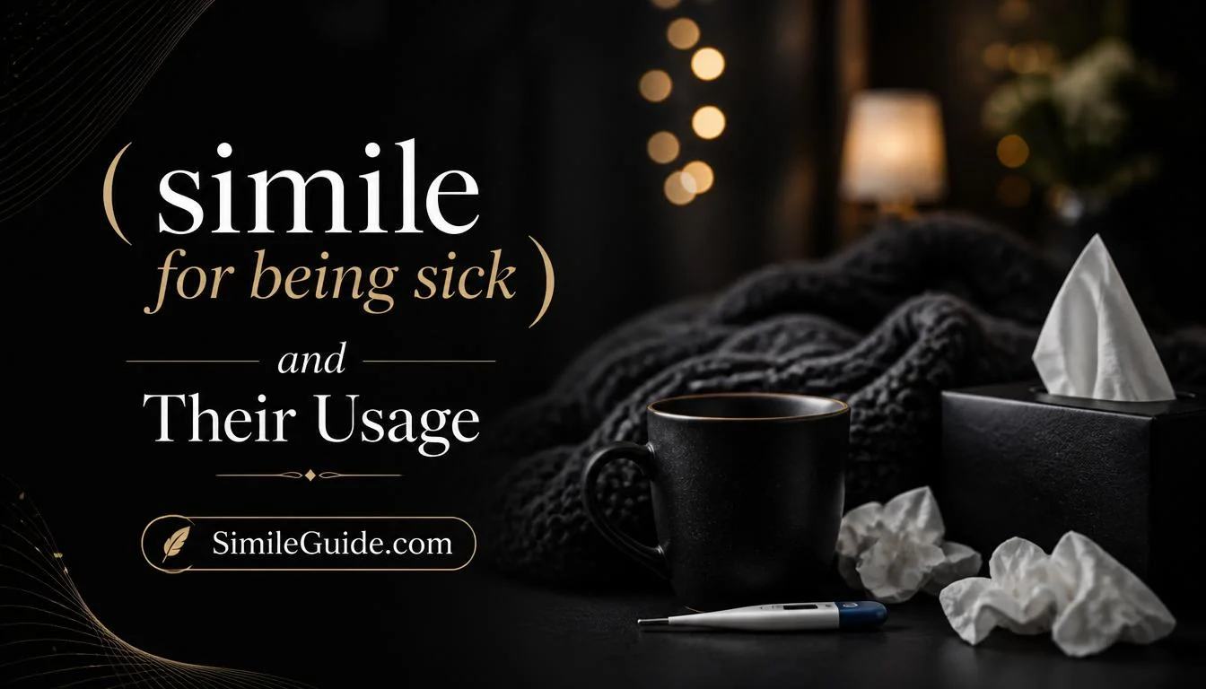 simile for being sick