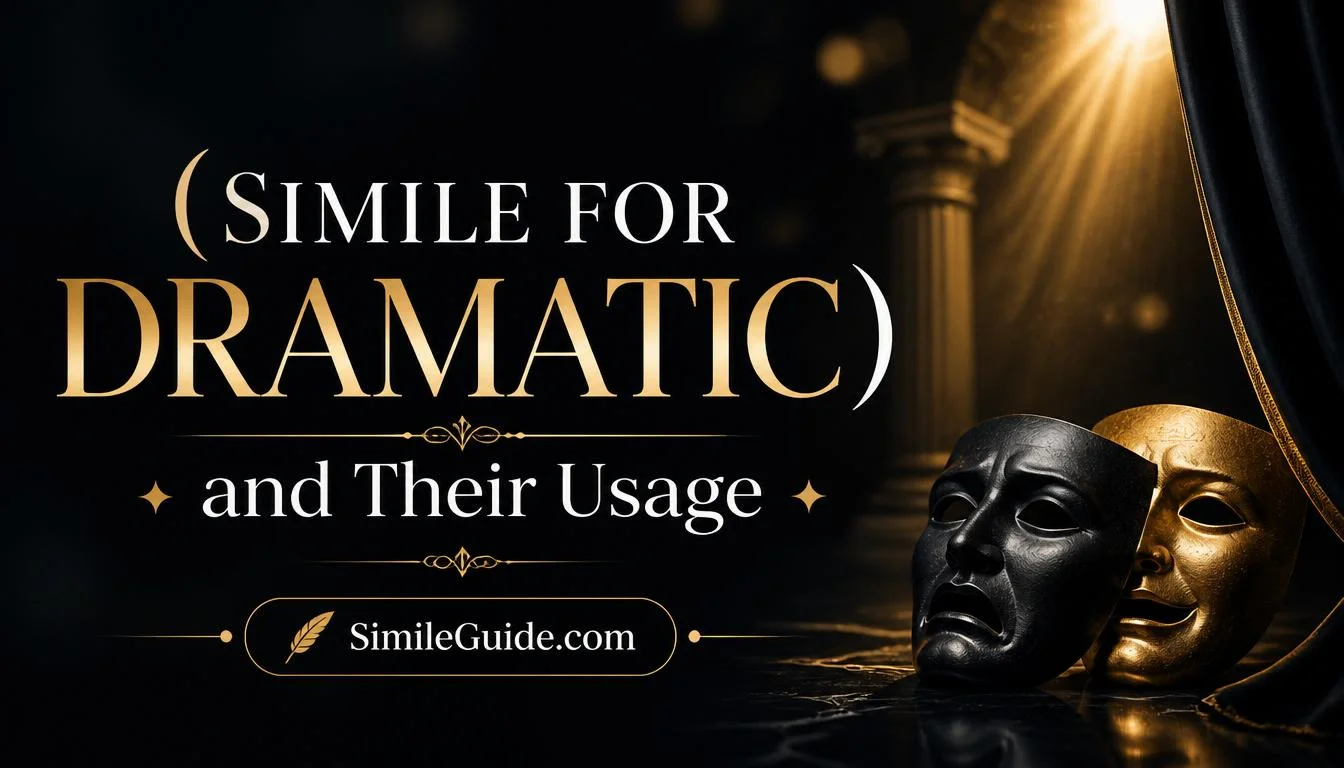 simile for dramatic