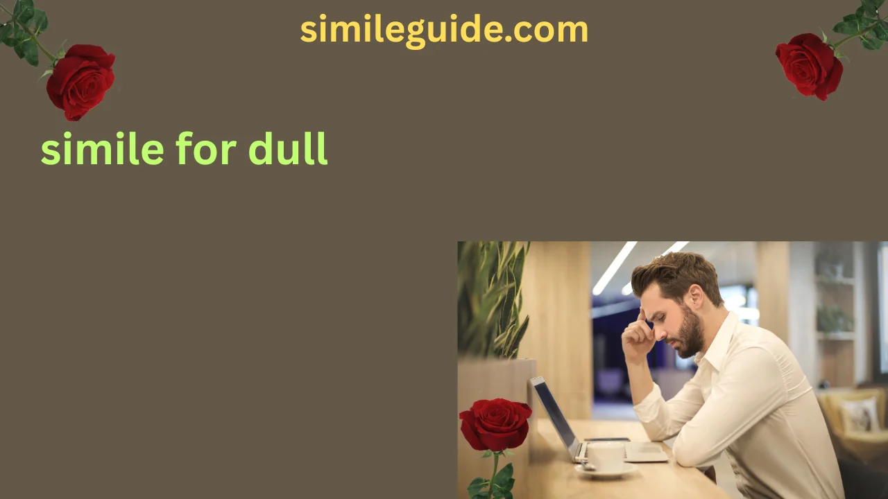 simile for dull