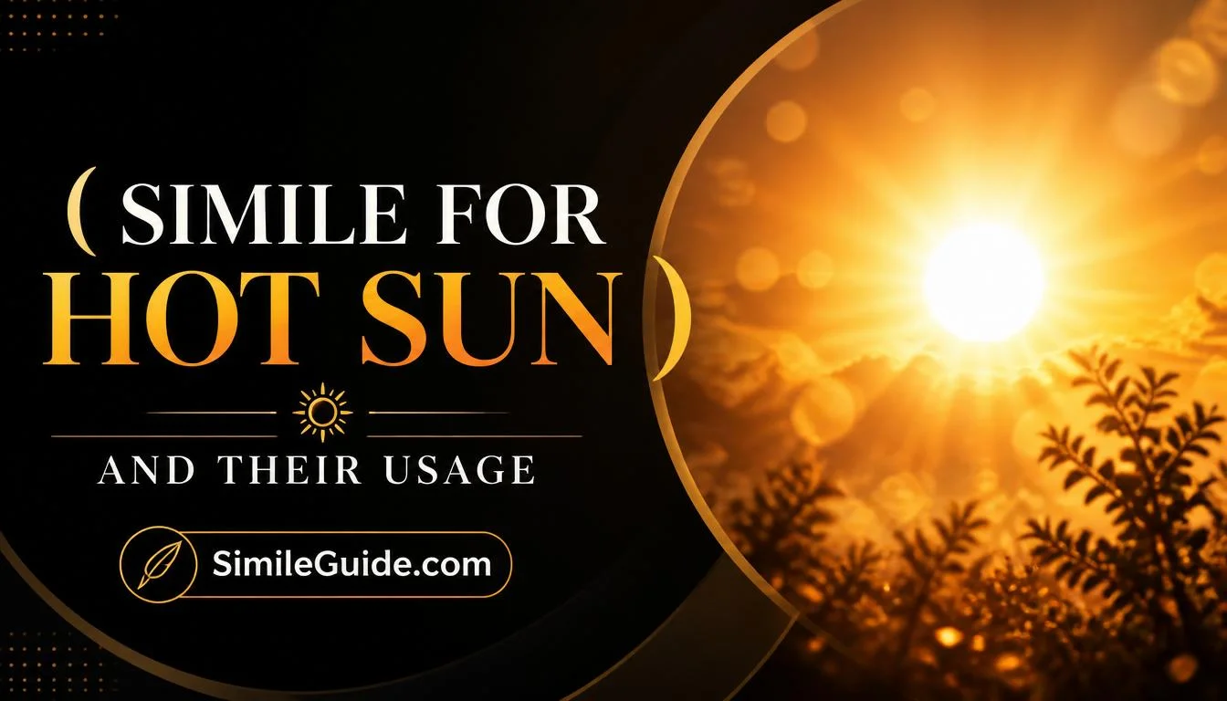 simile for hot sun