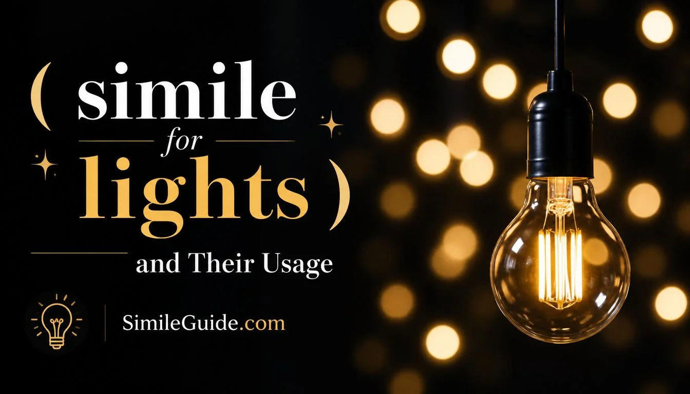 simile for lights