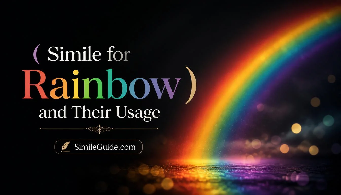 simile for rainbow