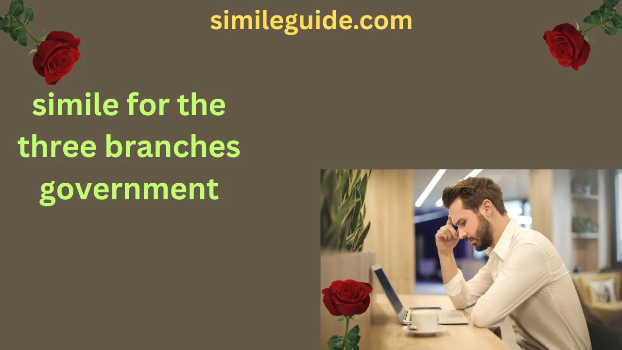 simile for the three branches government