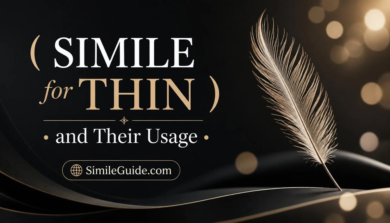 simile for thin