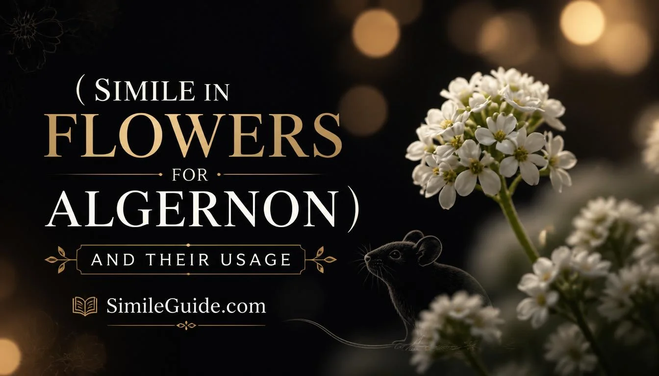 simile in flowers for algernon