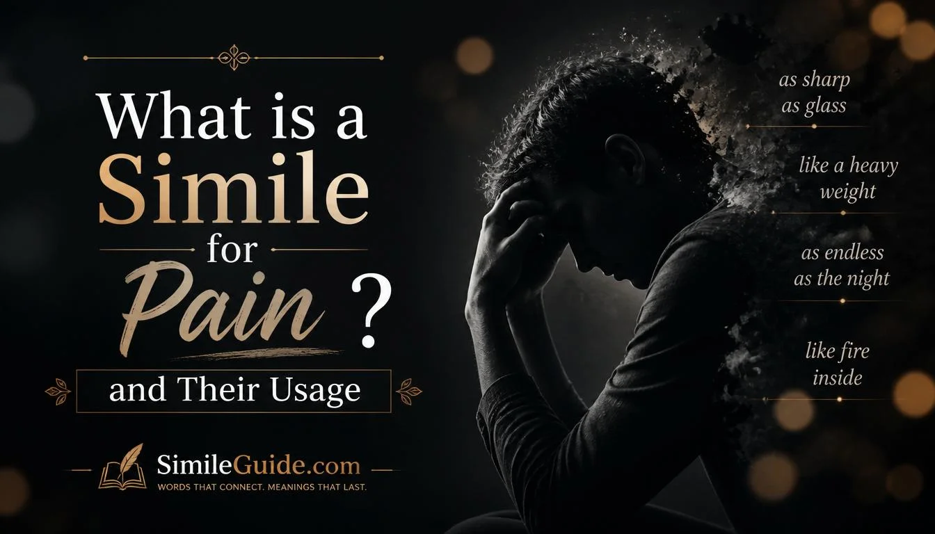 what is a simile for pain