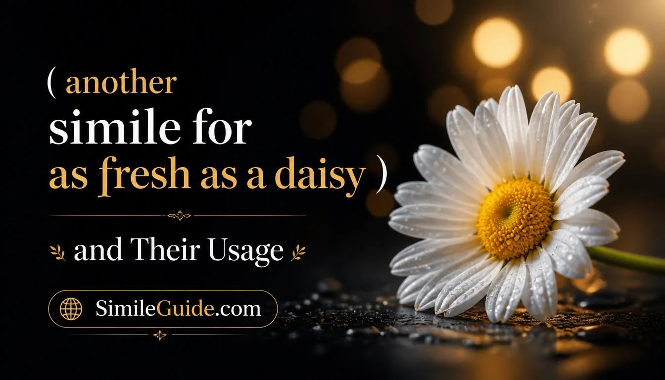 another simile for as fresh as a daisy