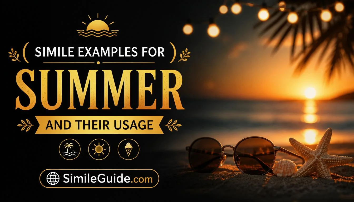 simile examples for summer