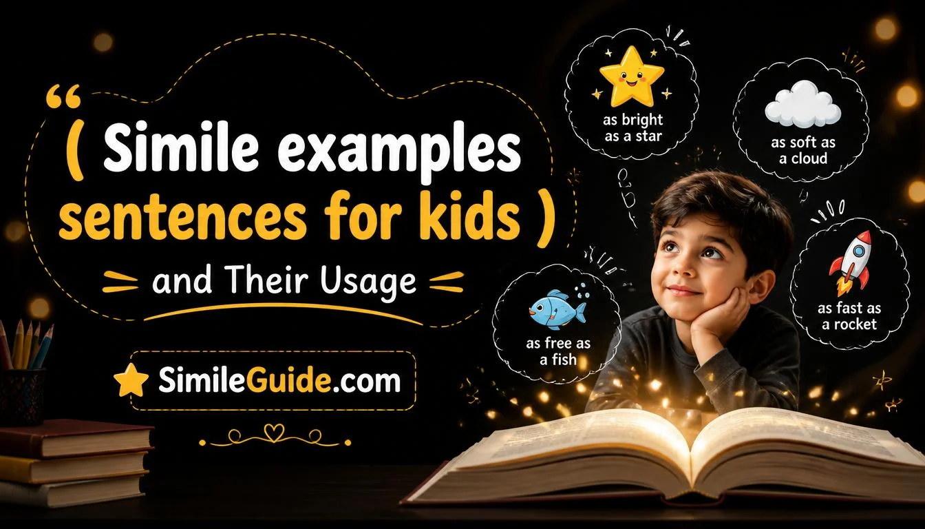 simile examples sentences for kids