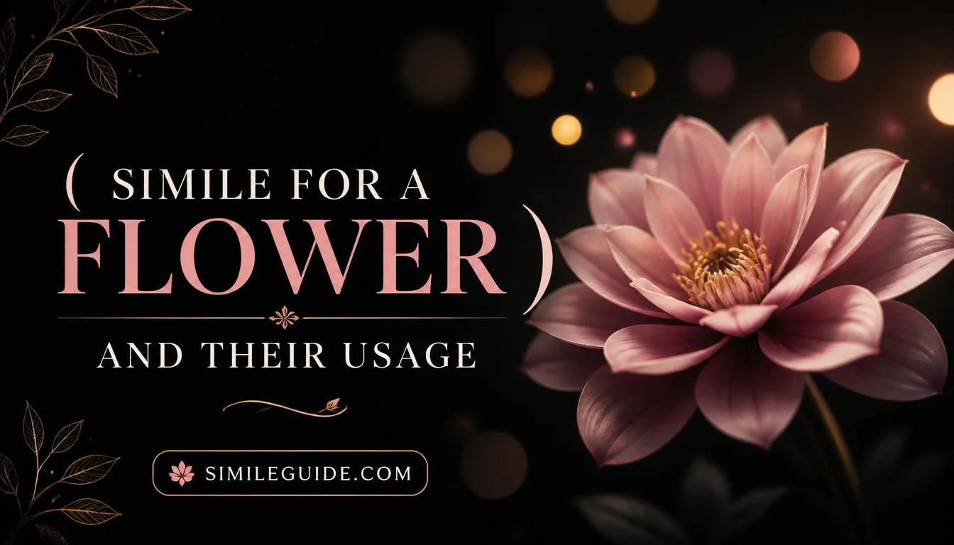 simile for a flower