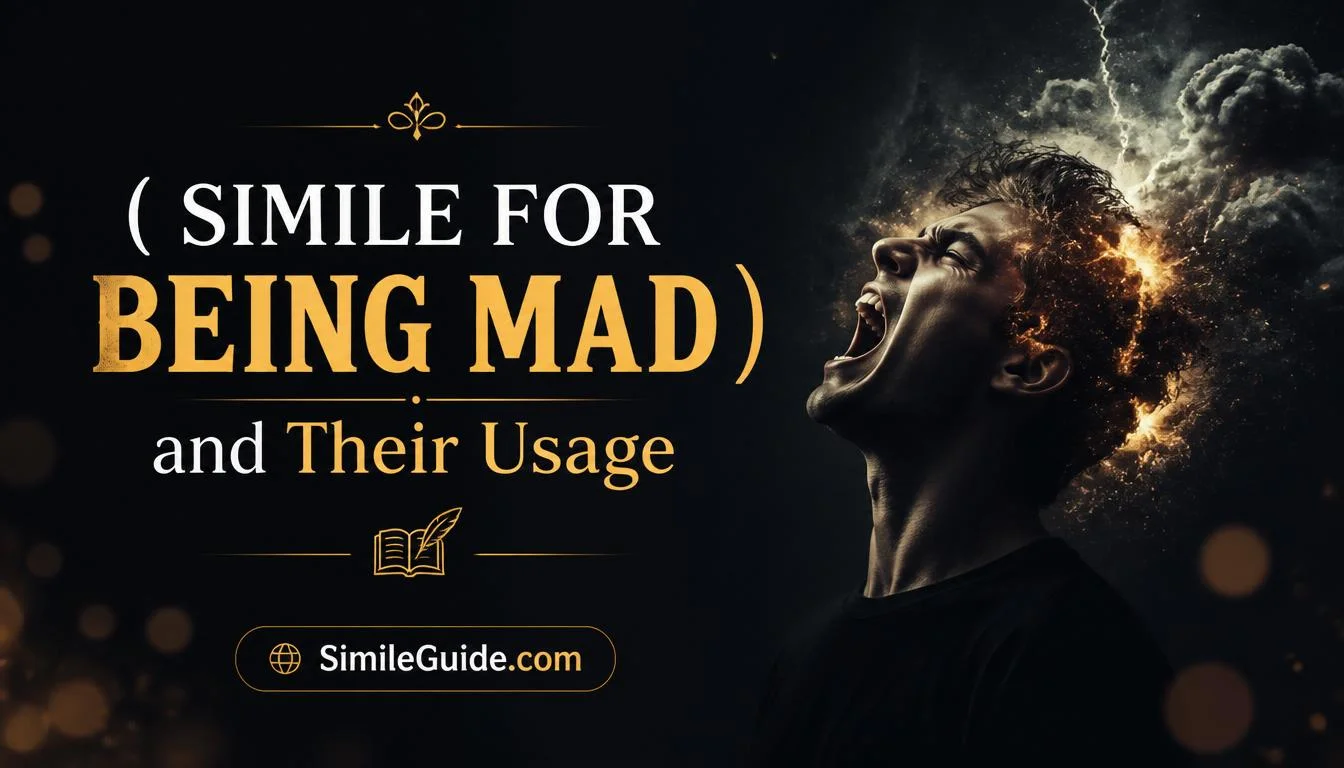 simile for being mad