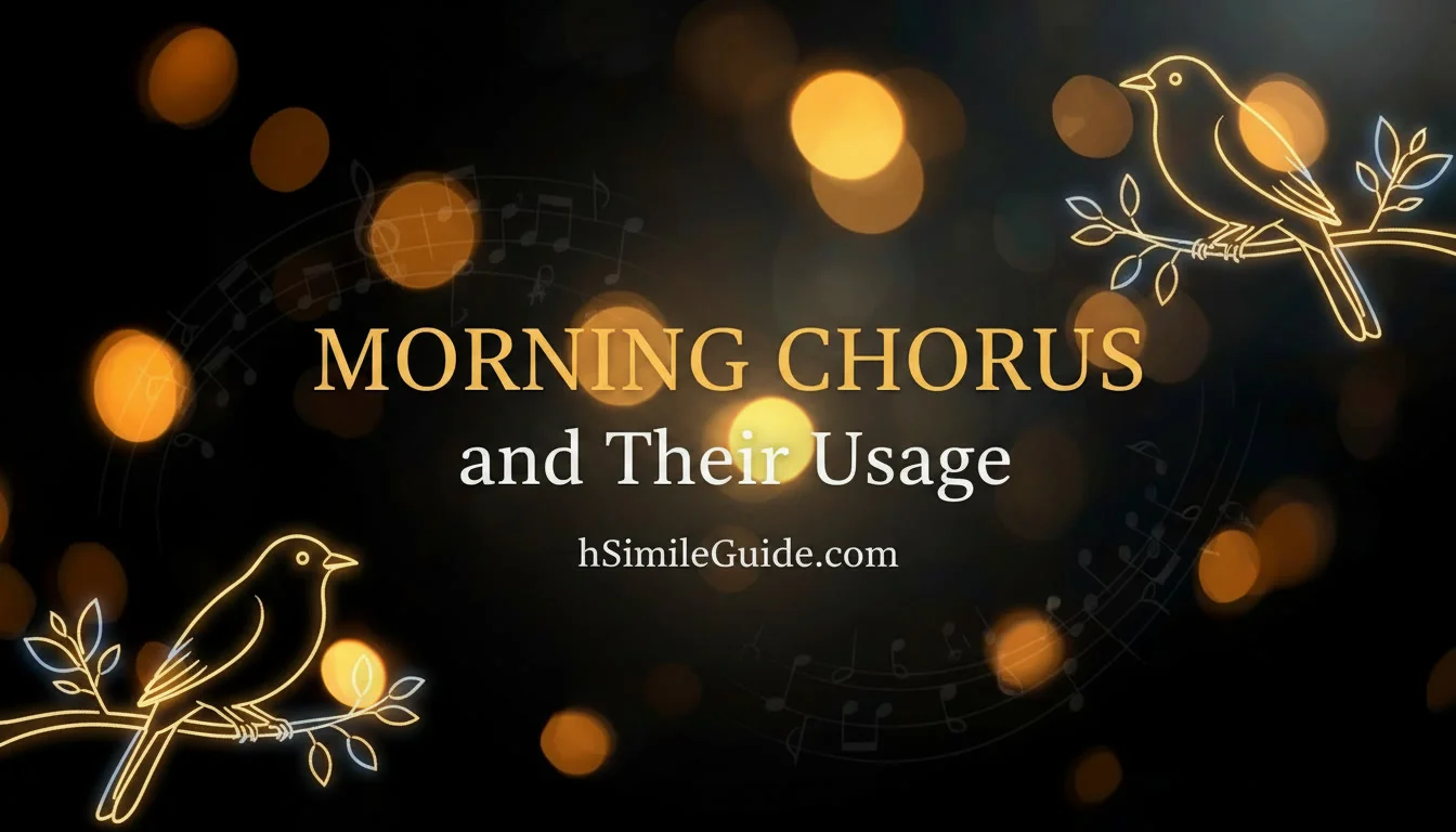 simile for birds singing