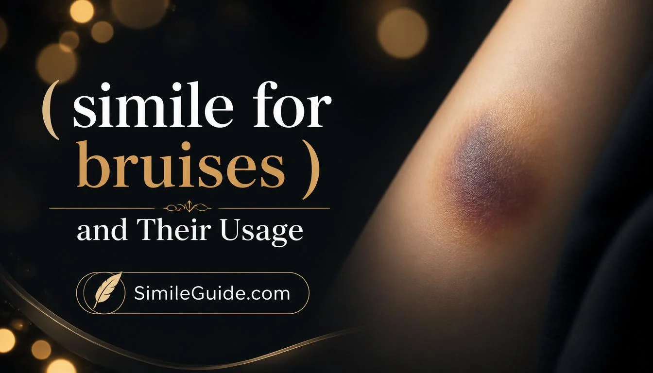 simile for bruises