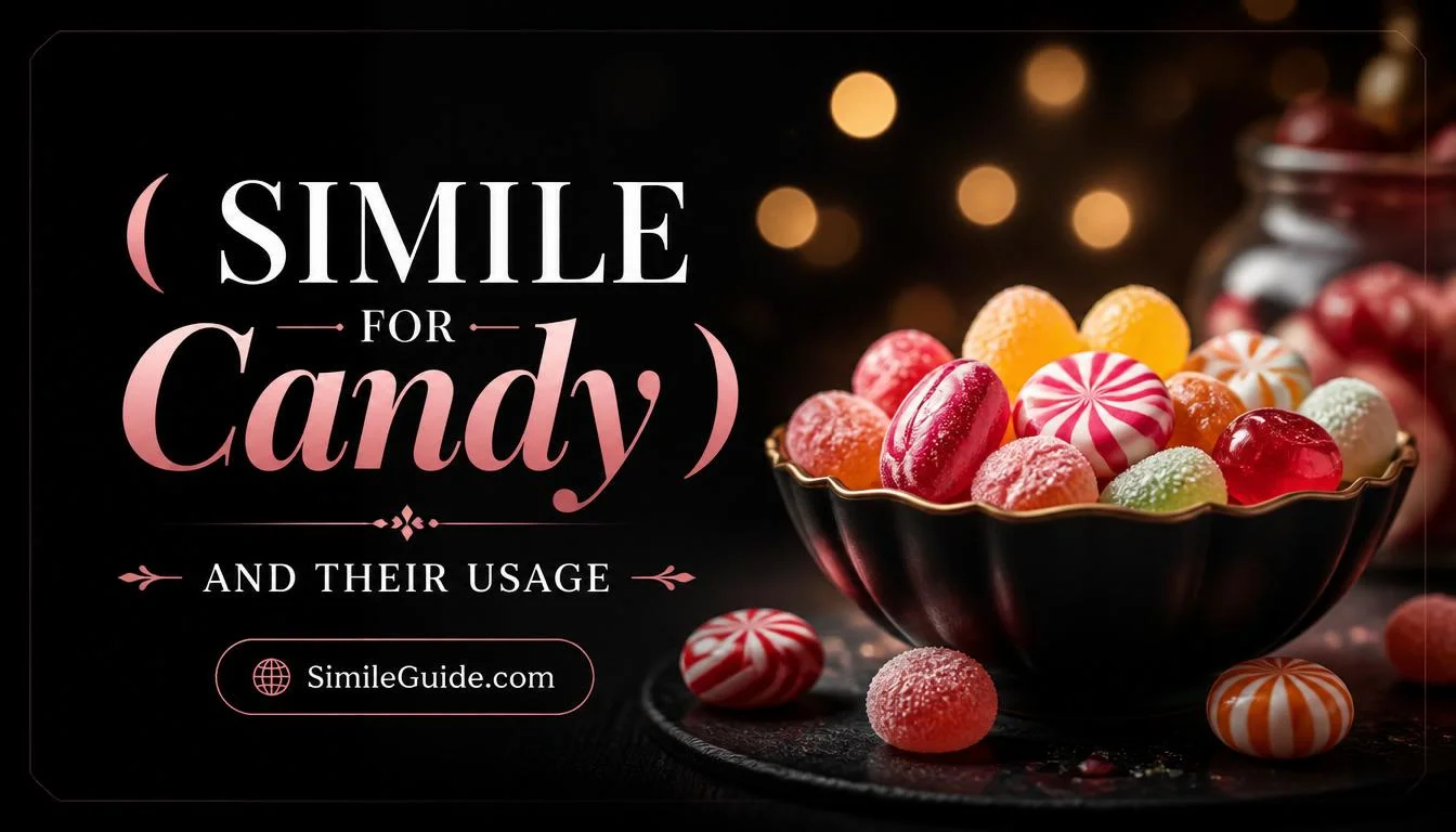 simile for candy