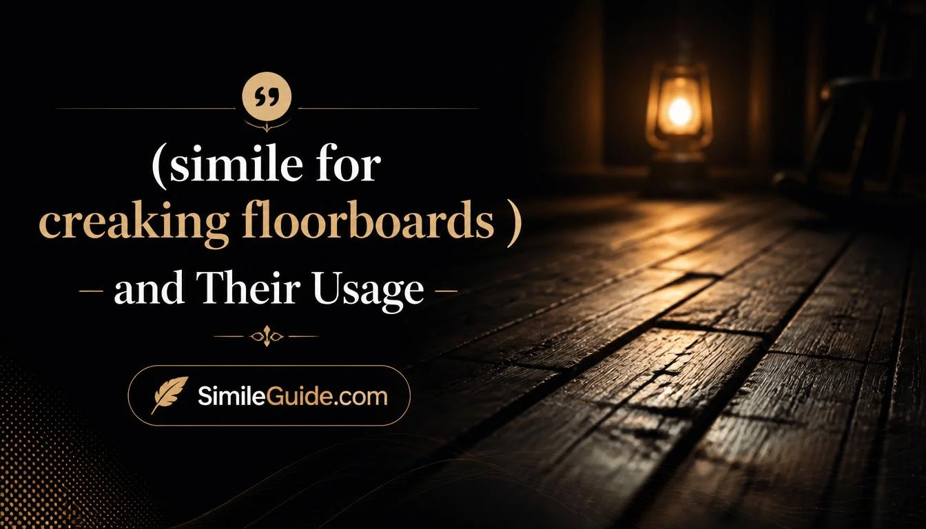 simile for creaking floorboards