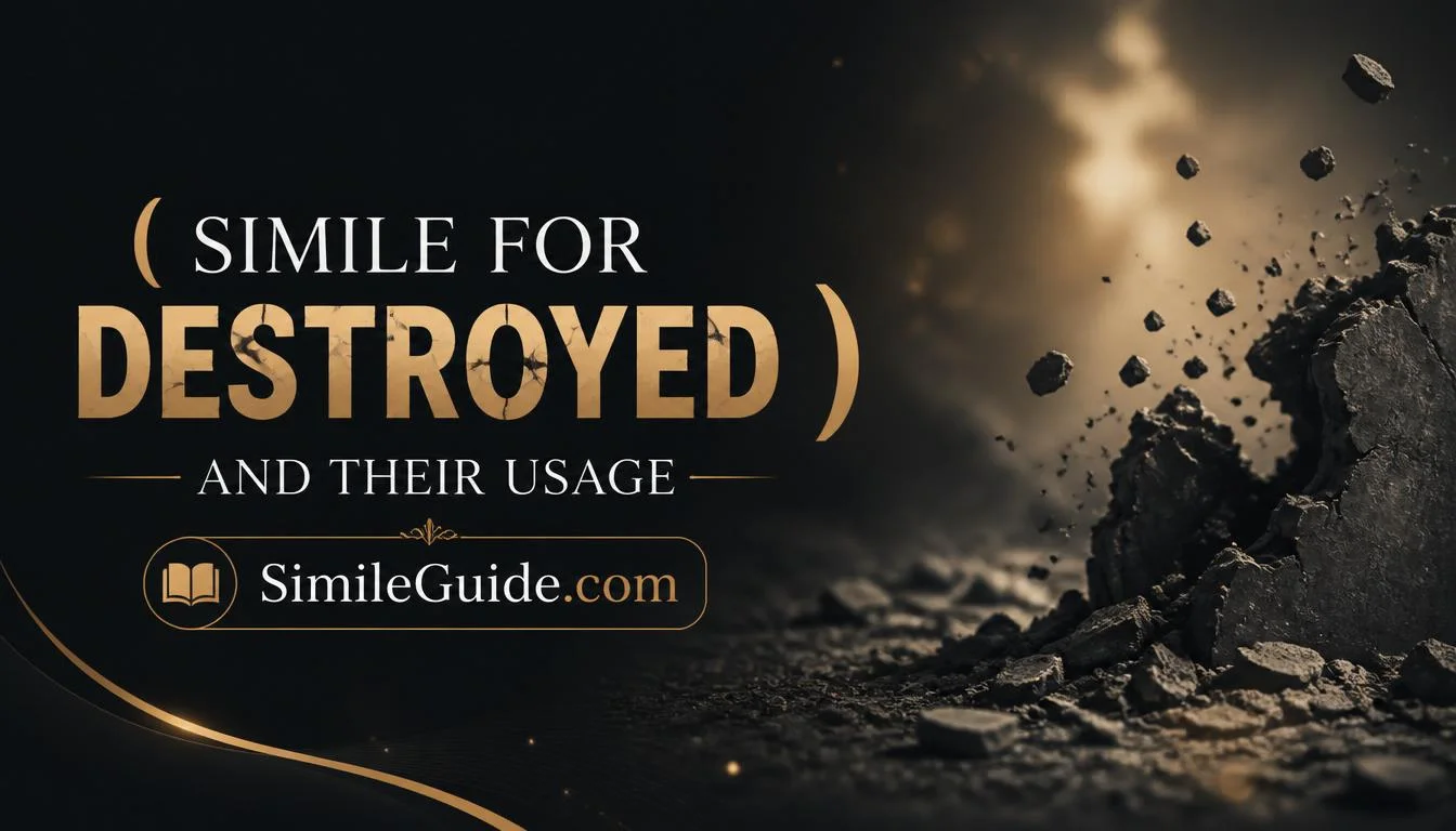 simile for destroyed