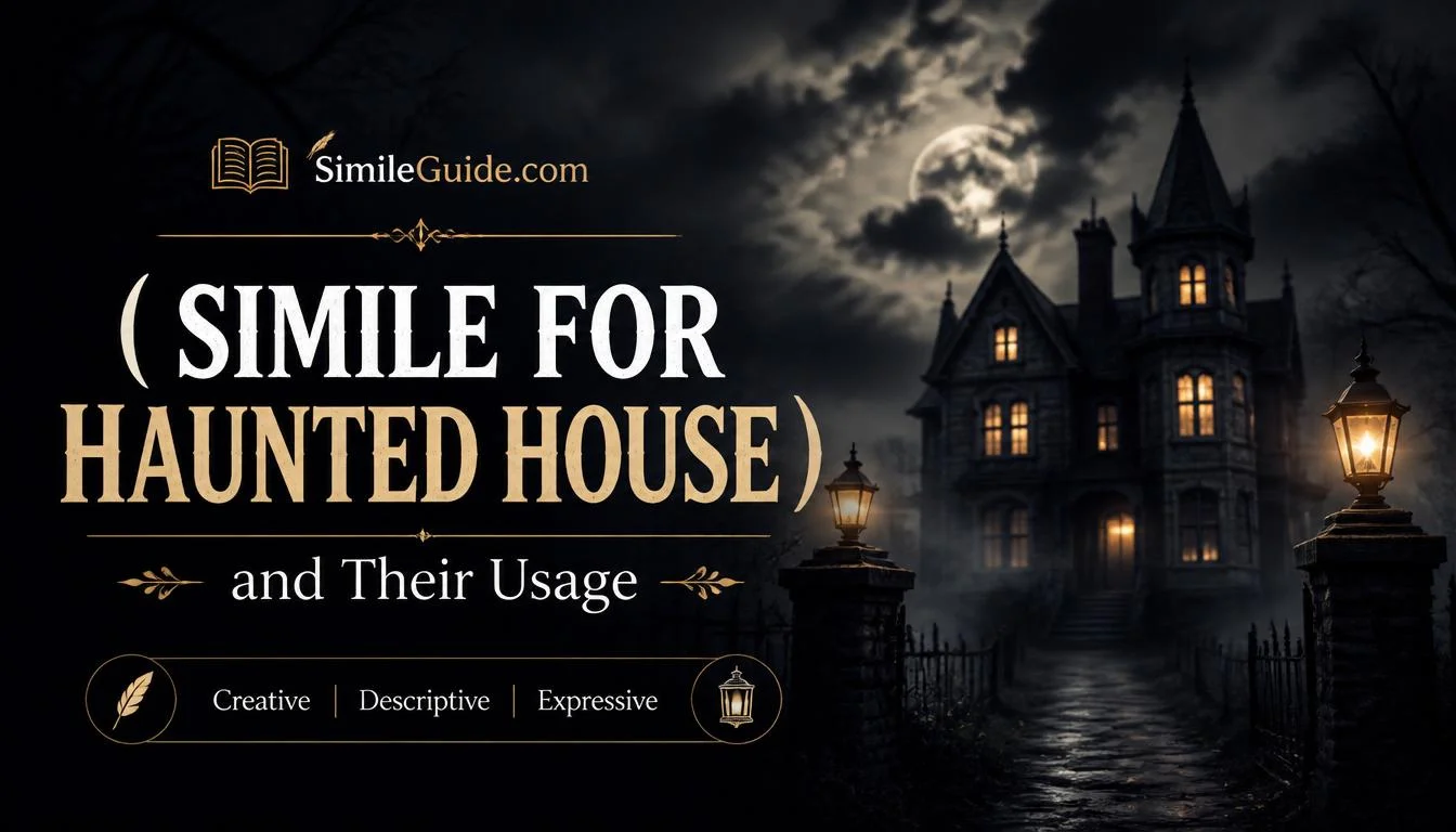 simile for haunted house