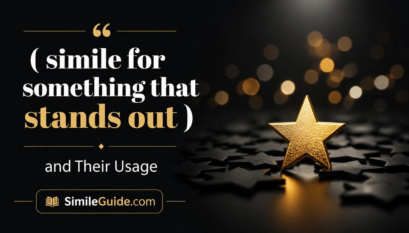 simile for something that stands out