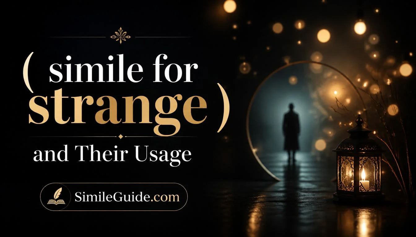 simile for strange