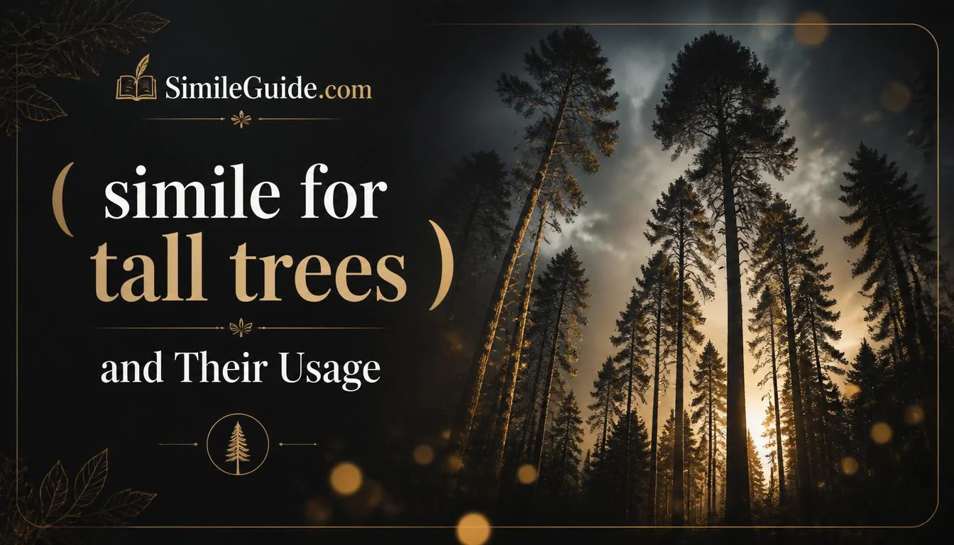 simile for tall trees