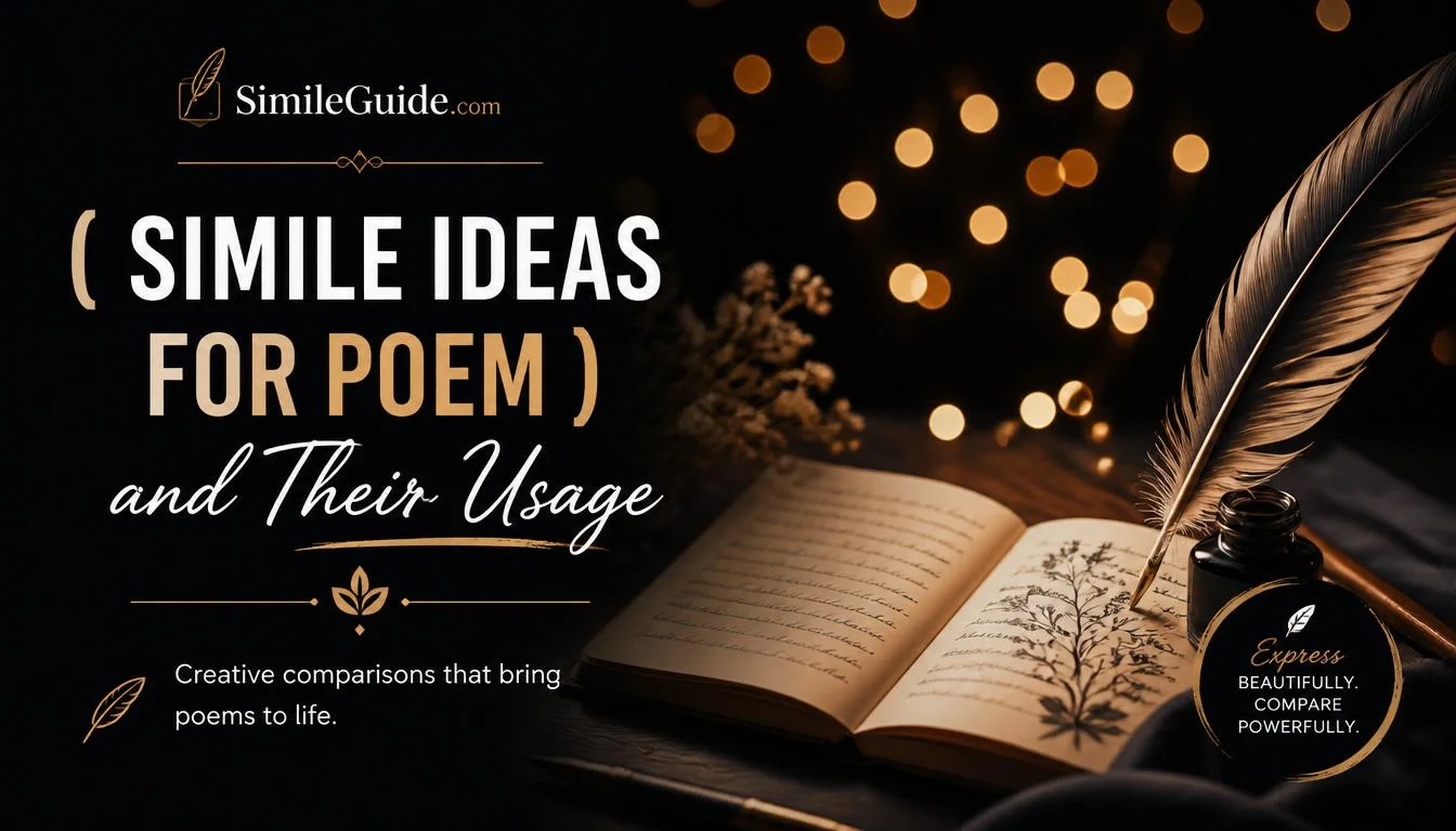 simile ideas for poem