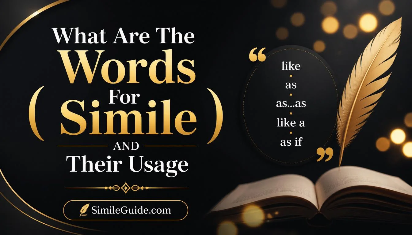 what are the words for simile