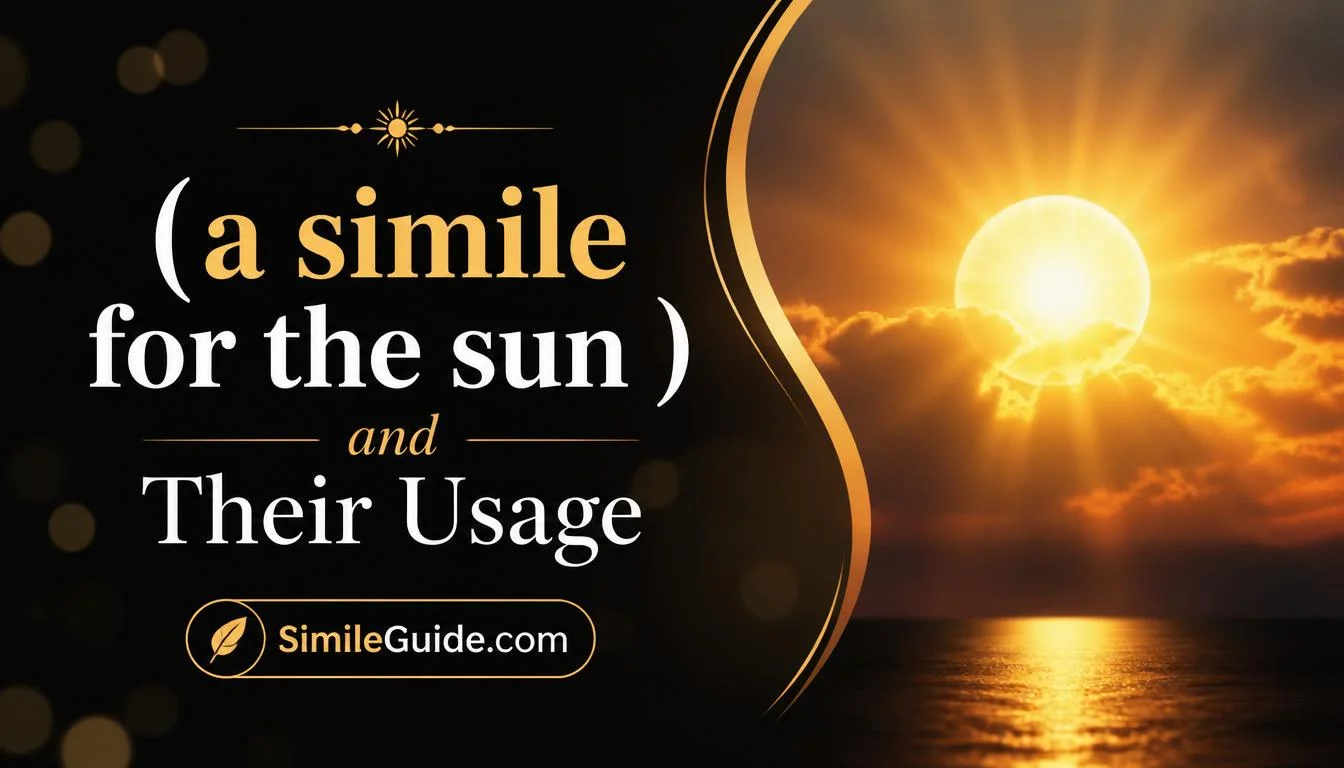 a simile for the sun