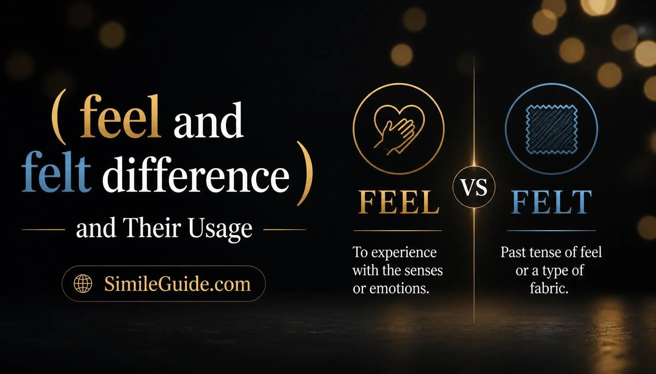 feel and felt difference