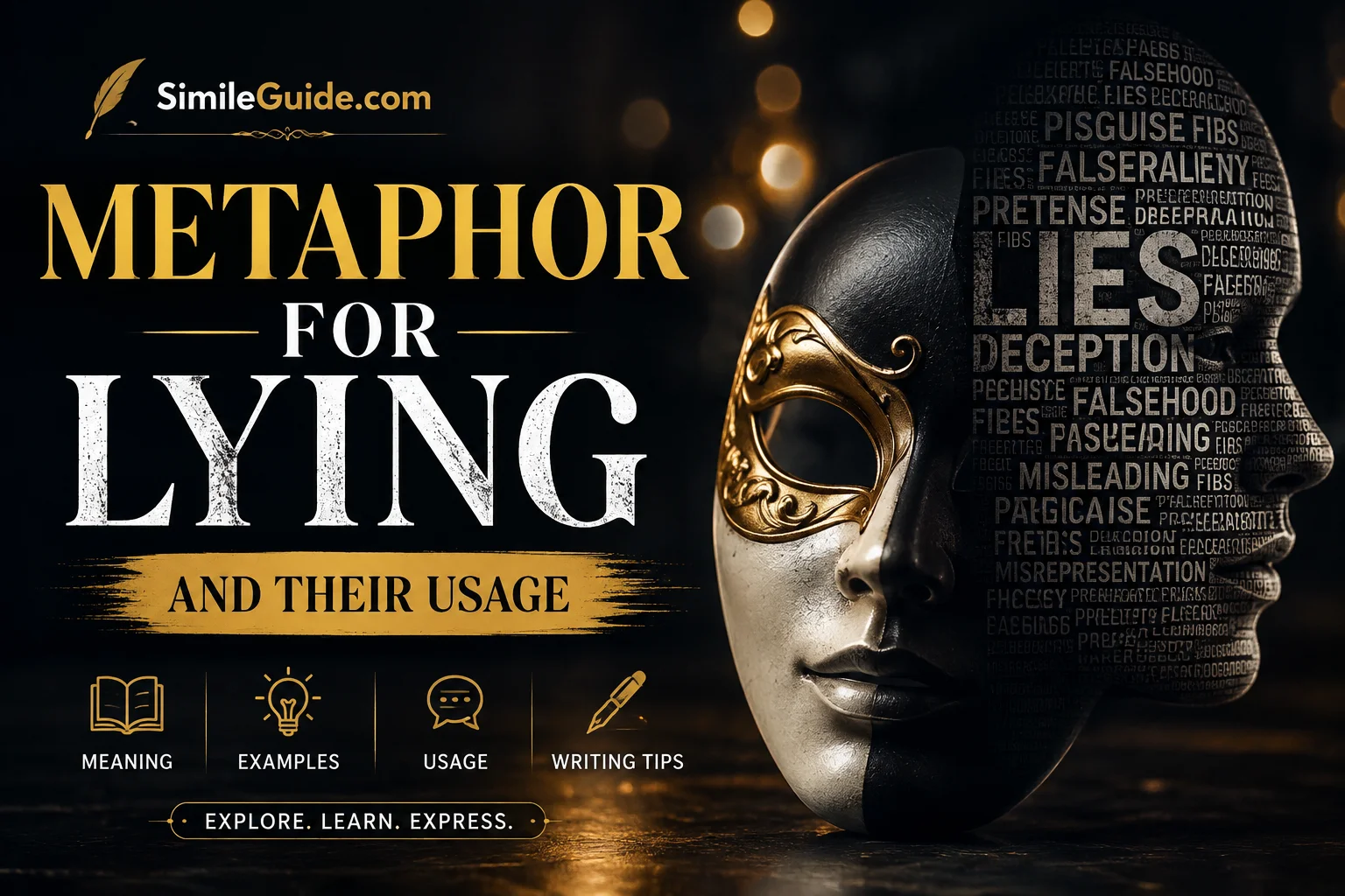 metaphor for lying