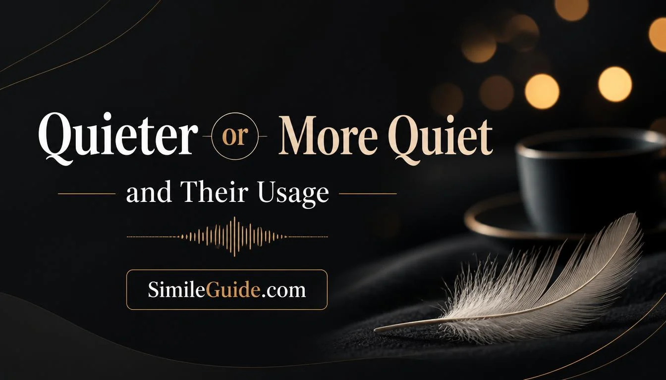 quieter or more quiet
