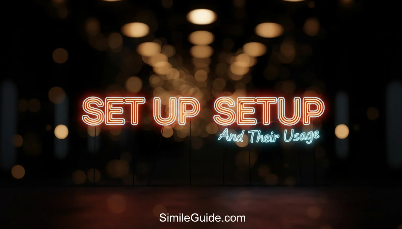 set up or setup