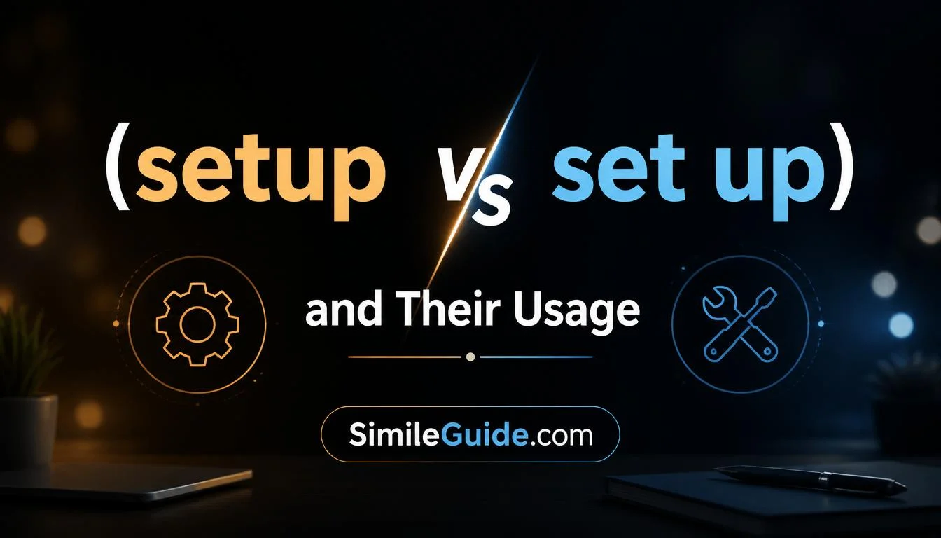setup vs set up