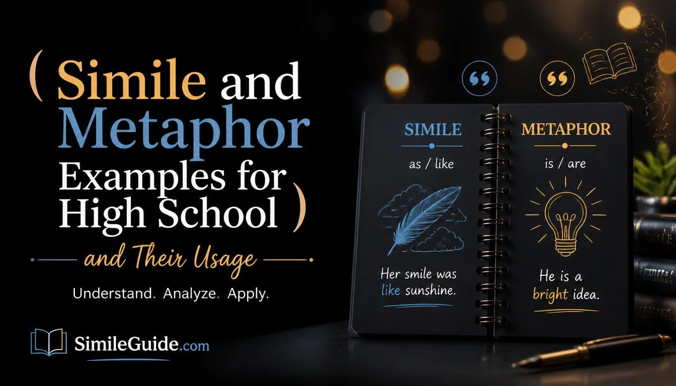simile and metaphor examples for high school