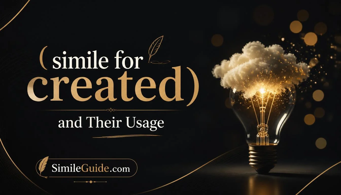 simile for created