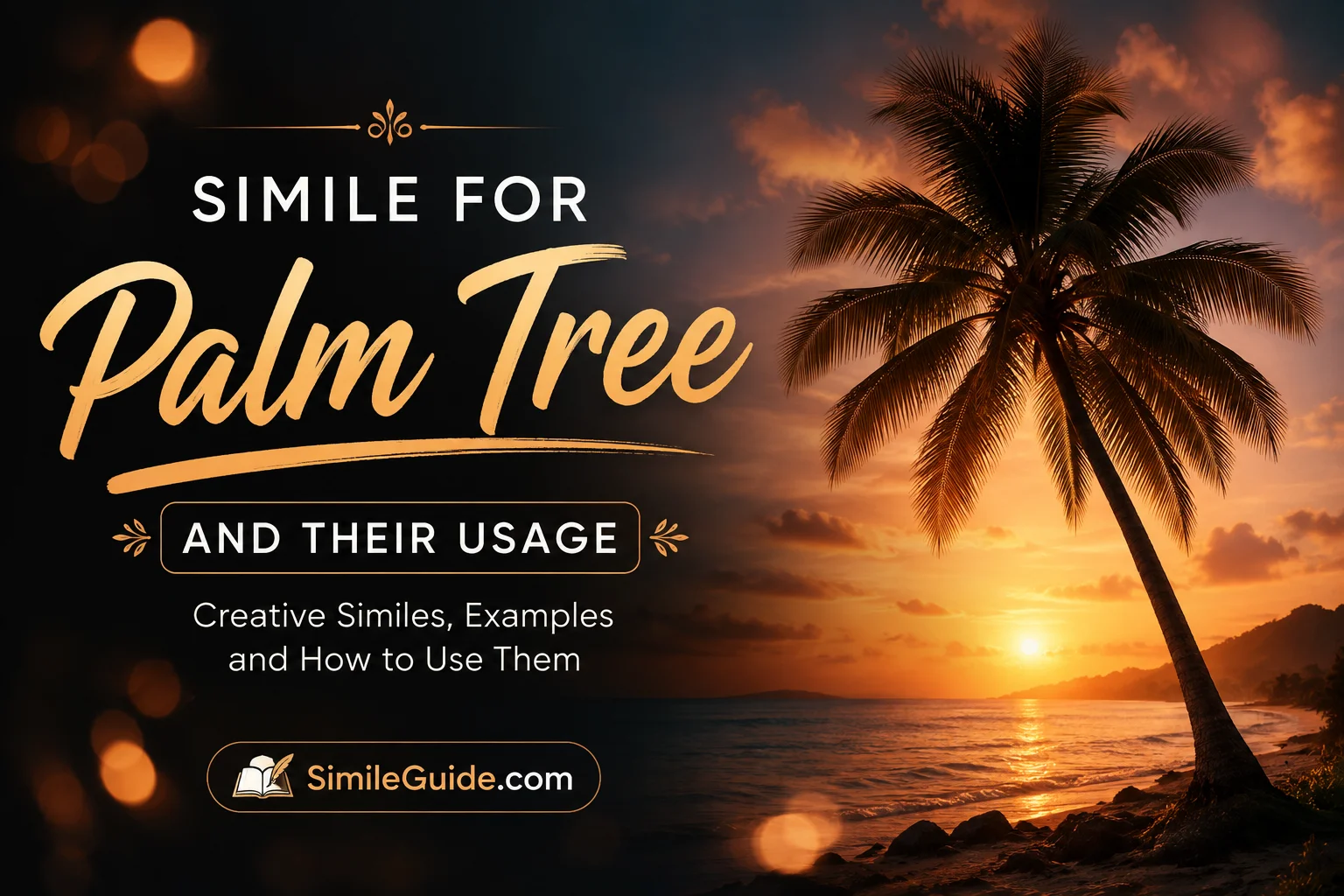 simile for palm tree