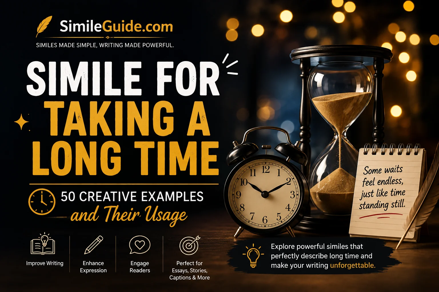 simile for taking a long time