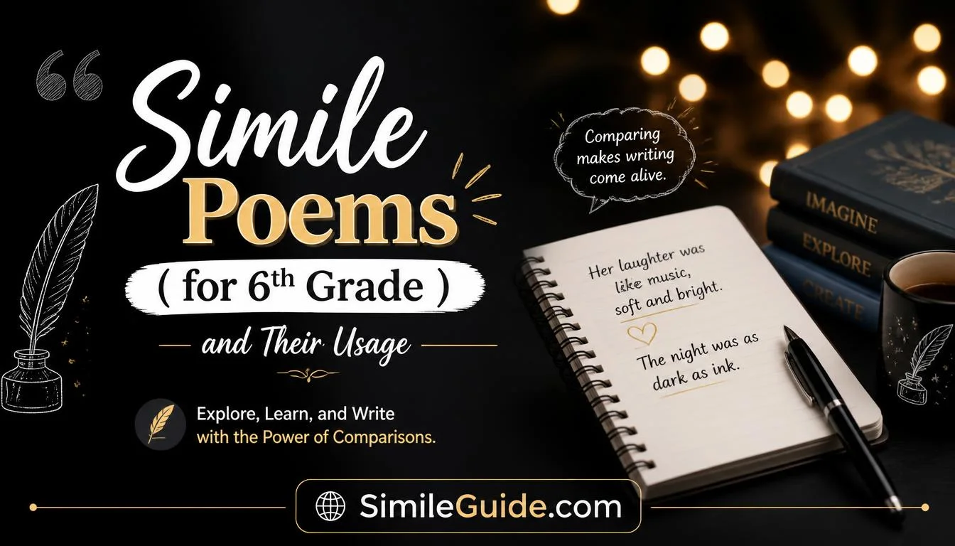 simile poems for 6th grade