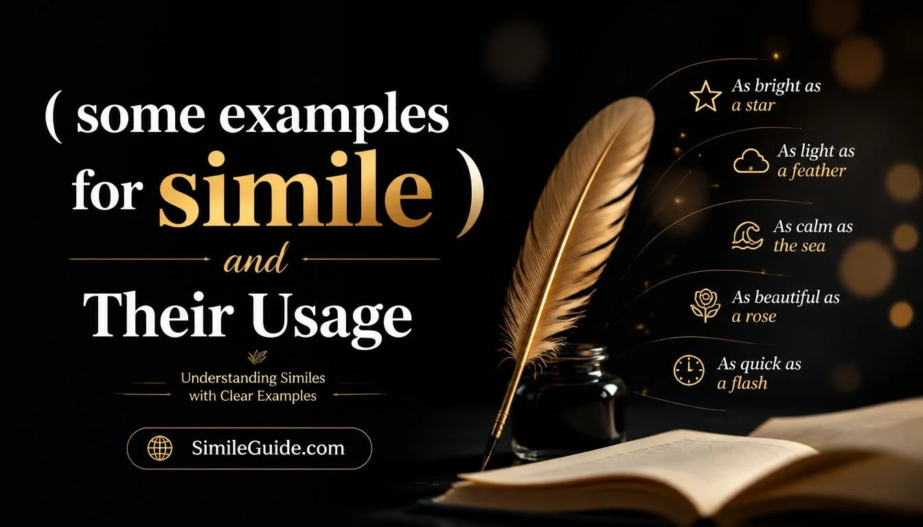 some examples for simile