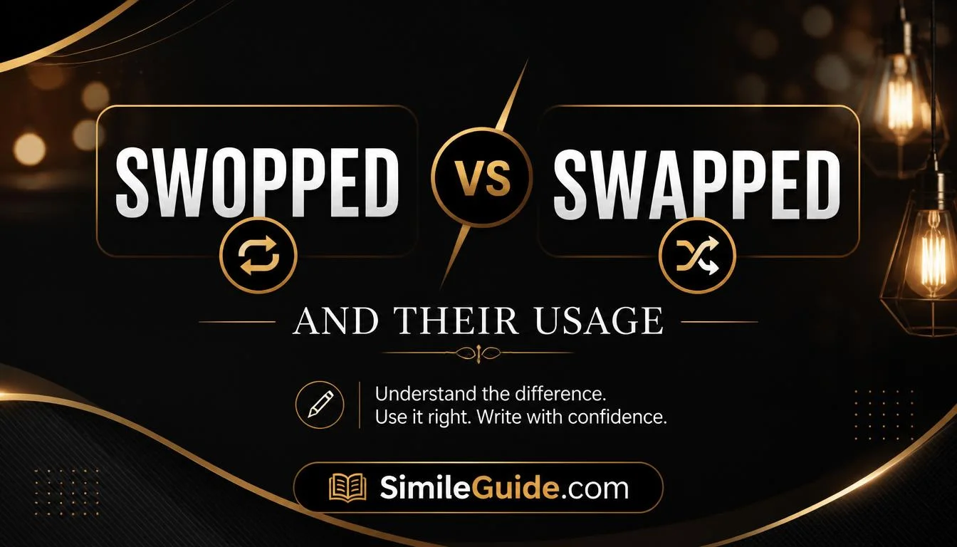 swopped or swapped