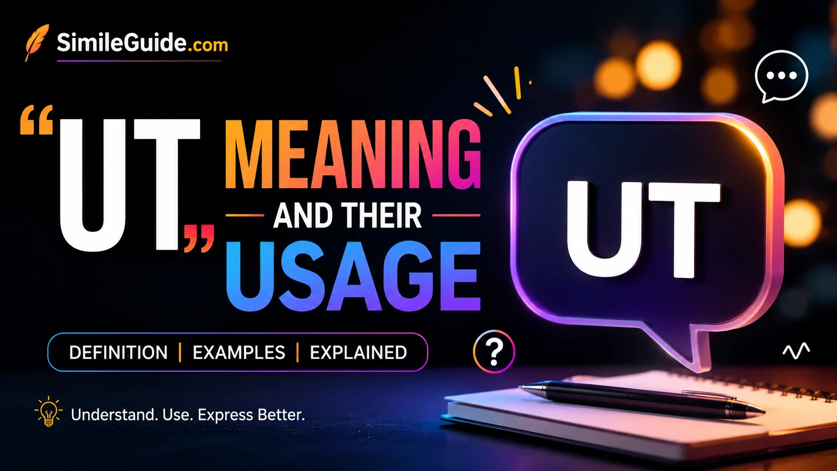 ut meaning