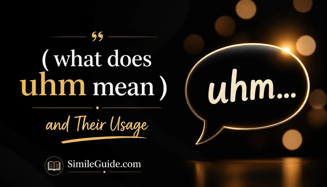 what does uhm mean